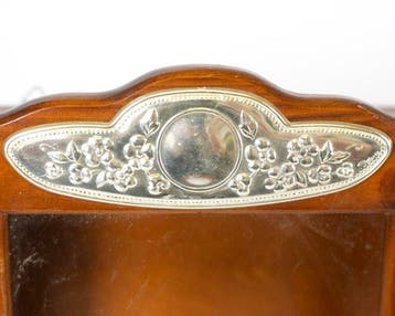 Vitrine - vitrinekast - Hout, Glas, Zilver