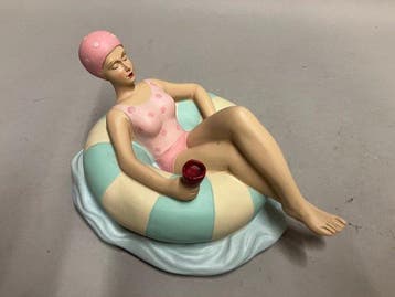 Figurine - Dobberen op het water - Polystone - pierre moulue
