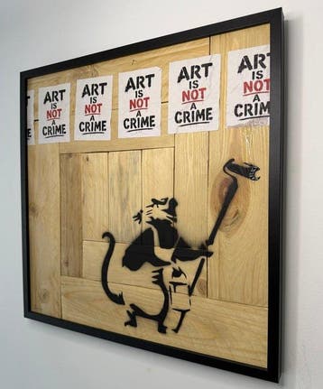 Bubble - Banksy Paste Up – Tribute to Banksy
