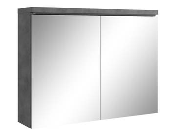 Badkamerkast Paso 80 x 20 x 60 cm Donker grijs Spiegelkast, Verzenden