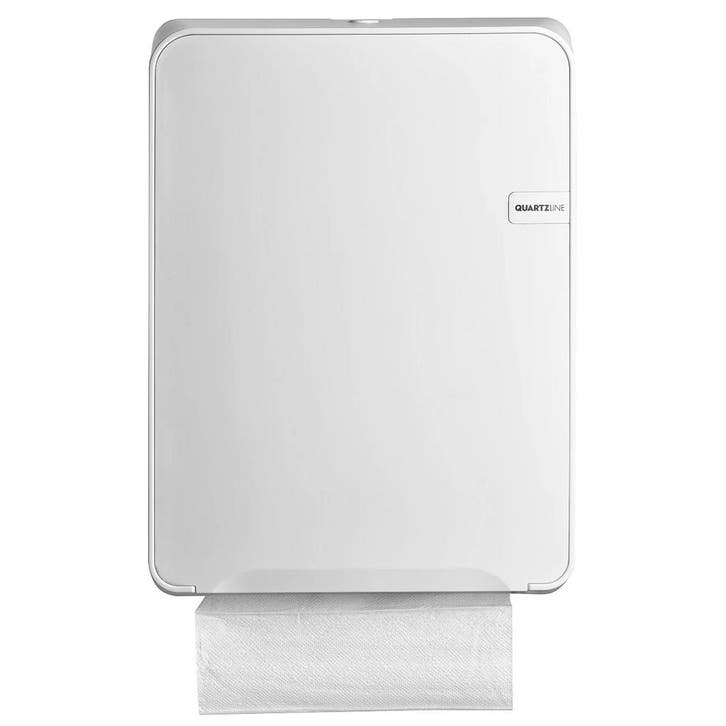 Handdoekdispenser | QUARTZ WHITE | Kunststof |, Zakelijke goederen, Horeca | Keukenapparatuur, Nieuw in verpakking, Verzenden