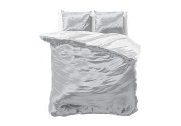 Sleeptime Beauty Double Face Dekbedovertrek Grey/White - 240, Nieuw