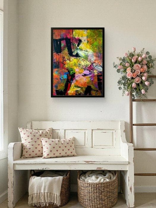Sonja Brzak - Variation III, Antiquités & Art, Art | Peinture | Moderne