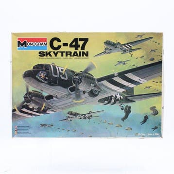 Monogram 1:48 - Avion miniature - C-47 SKYTRAIN WW II D-Day, Nieuw