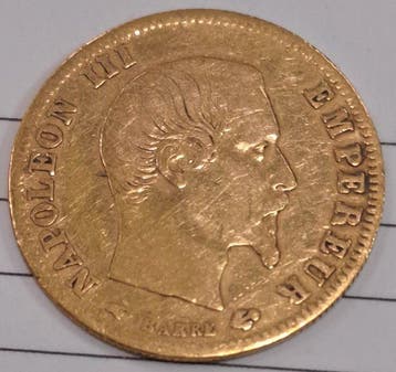 Frankrijk. Napoléon III. 5 Francs 1858-A, Paris
