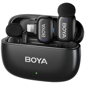 Boya MINI-15 Ultra-Mini Wireless Microphone - 2TX + 1RX -, Ophalen of Verzenden, Zo goed als nieuw