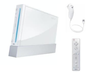 Nintendo Wii Wit + Controller (Bundel) (Wii Spelcomputers), Ophalen of Verzenden