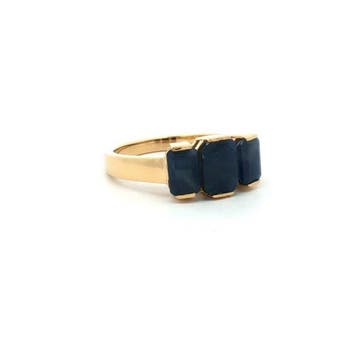 Sans prix de réserve - Bague Argent - 2.81ct. tw. Saphir -