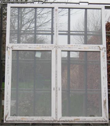 pvc raam , chassis , venster , kozijn 190 x 229 wit, Kunststof, Raamkozijn, Nieuw, Ophalen of Verzenden