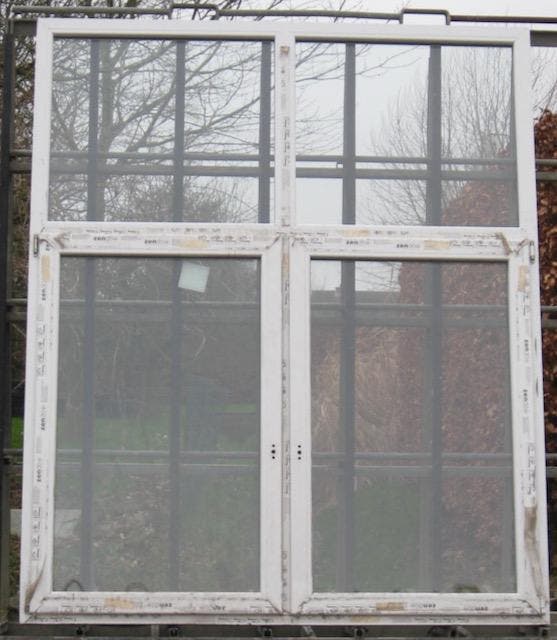 pvc raam , chassis , venster , kozijn 190 x 229 wit, Doe-het-zelf en Bouw, Raamkozijnen en Schuifdeuren, Inclusief glas, Nieuw