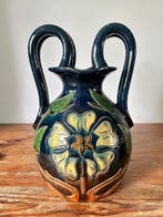 Vase - Majolique - Vaas à poignées doubles, Antiek en Kunst
