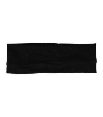 Haarband Stof 8cm - Basic - Zwart