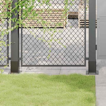 vidaXL Paaldonderstellen vierkant 12 st gepoedercoat staal, Tuin en Terras, Palen, Balken en Planken, Verzenden, Nieuw