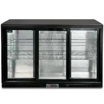 Barkoelkast | 300L | Zwart | +2°C/+10°C | Statisch +, Verzenden, Nieuw in verpakking