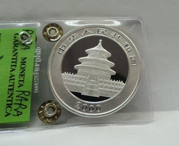 China. 10 Yuan 2000 Panda (Zonder minimumprijs)
