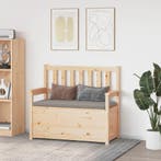 vidaXL Bankje 112,5x51,5x96,5 cm massief grenenhout, Huis en Inrichting, Verzenden, Nieuw