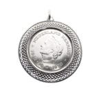 Zilveren hanger met 10 gulden munt; Juliana 1970, Ophalen of Verzenden, Gebruikt, Zilver, Overige merken