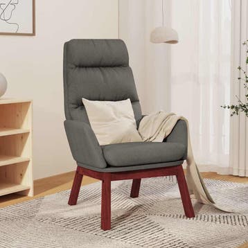 vidaXL Relaxstoel stof lichtgrijs, Verzenden, Nieuw