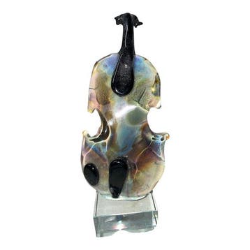 Sculpture, Violino - 14 cm - Verre