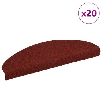 vidaXL Trapmatten Zelfklevend 20 stuks 65x21x4 cm Bordeaux, Verzenden