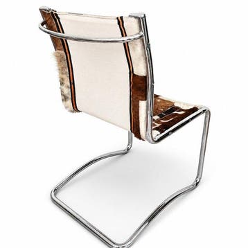 Fauteuil - Stoel - Cantileverstoel, Kalfsleer - Vintage