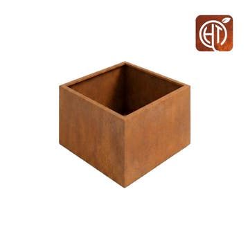 Cortenstaal plantenbak 80x80x60cm (3mm dik) - zonder bodem, Tuin en Terras, Vierkant, Nieuw, Metaal, 60 tot 100 cm