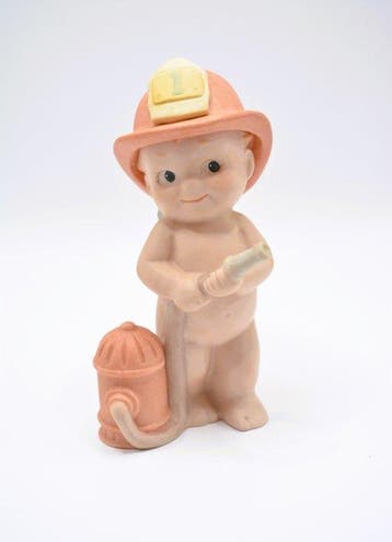 Jesco - Beeldje - 5 Kewpies de porcelana - Jesco / Rose