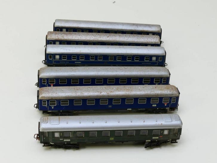 Schaal H0  Set Märklin 4049 Internationale Schlafwagenges.., Hobby en Vrije tijd, Modeltreinen | H0, Overige typen, Gebruikt, Märklin