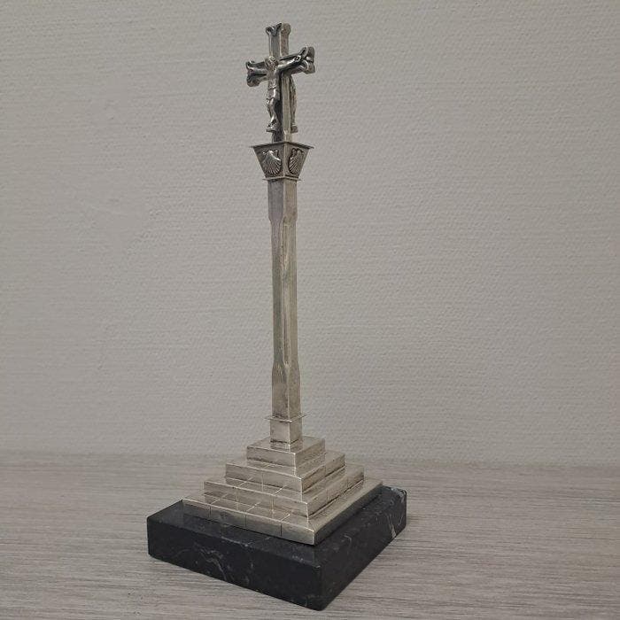 Kruis - .925 zilver - 1900-1910 - Zilveren kruis, Antiek en Kunst, Antiek | Zilver en Goud