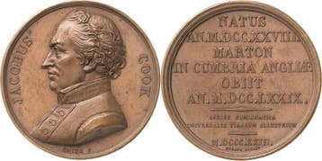 Brons medaille 1823 Großbritannien George Iv 1820-1830, Verzenden, België