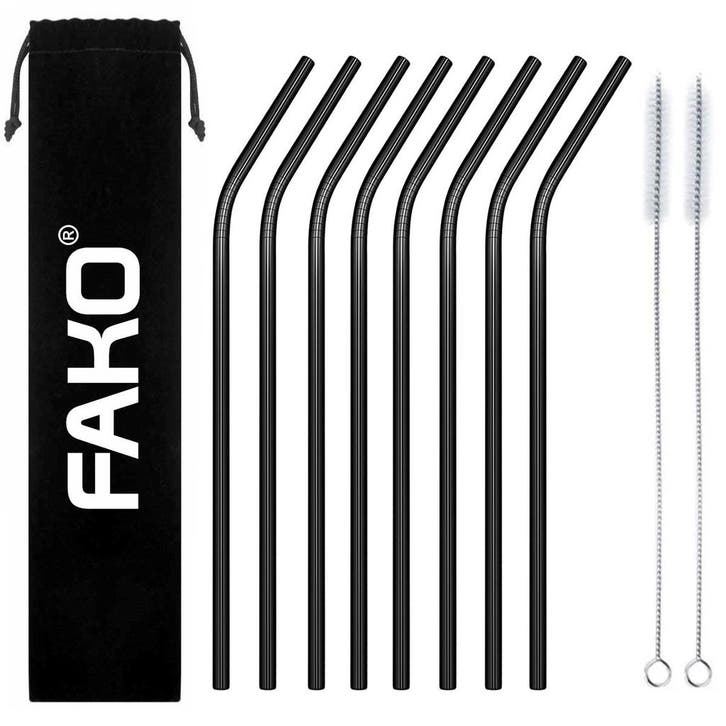 Fako Bijoux - RVS Rietjes - 8 Stuks - Gebogen - 21 cm - 2, Huis en Inrichting, Keuken | Bestek, Verzenden