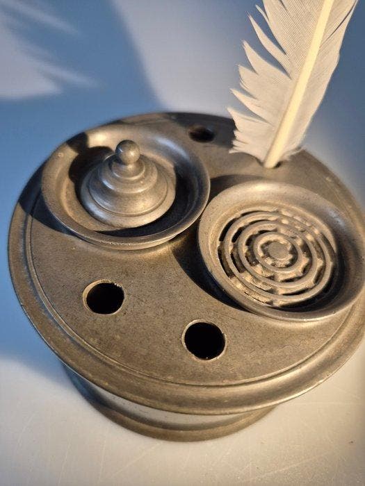 Johannes Daniël Druy ca. 1795 - Inktpot - Tin, Antiek en Kunst, Antiek | Overige Antiek