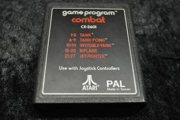 Atari 2600 Combat ( Game Program ) Tekst Label, Verzenden
