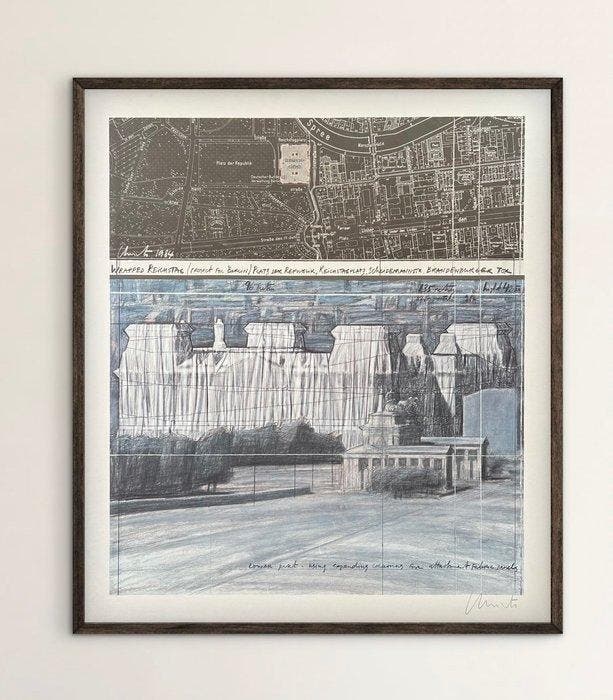 Christo (1935-2020) - The Wrapped Reichstag, Antiek en Kunst, Antiek | Overige Antiek