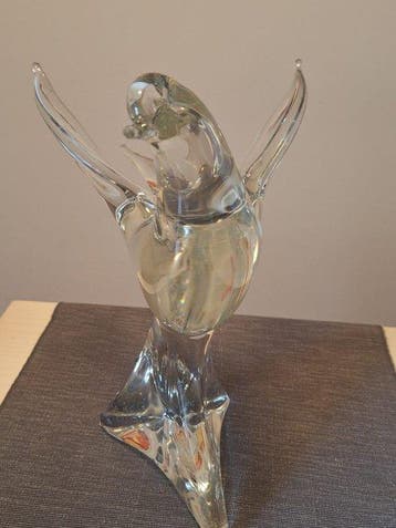 Licio Zanetti - sculptuur, Colomba - 29 cm - Muranoglas -