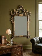 Spiegel - Verguld hout, Polychroom hout - Specchiera