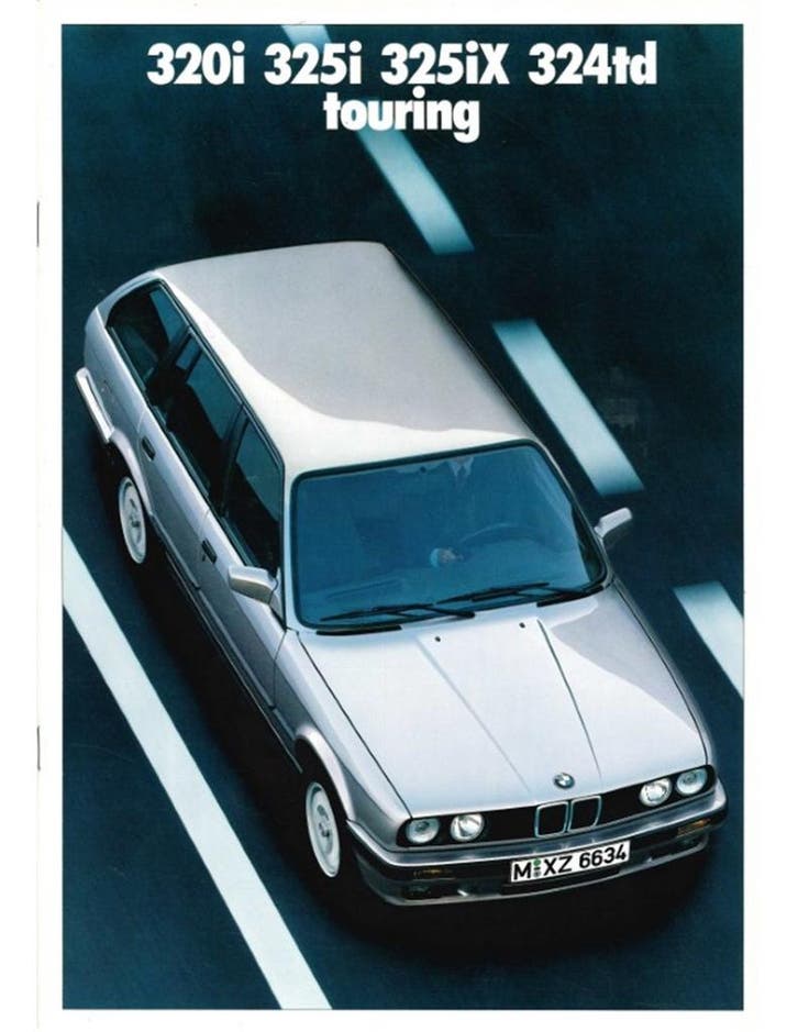 1988 BMW 3 SERIE TOURING BROCHURE NEDERLANDS, Livres, Autos | Brochures & Magazines, Enlèvement ou Envoi