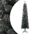 vidaXL Kunstkerstboom met standaard smal 180 cm PVC groen, Verzenden, Nieuw