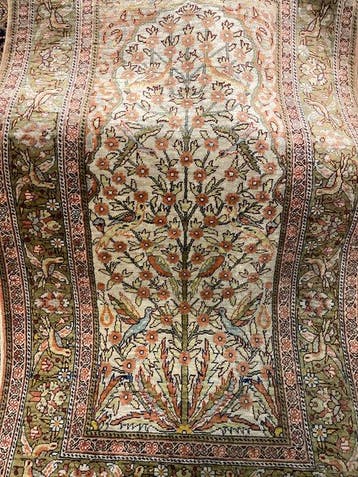 Tapijt - 113 cm - 68 cm - Oud zijden Kayseri-tapijt., Nieuw