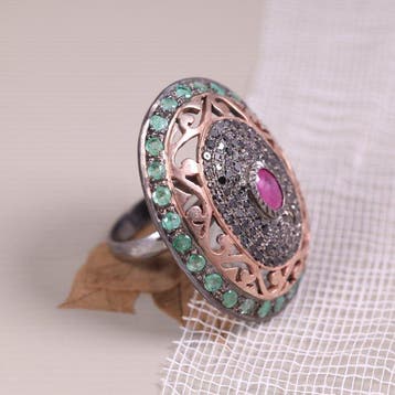 Sans prix de réserve - Bague Bague vintage en argent, Bijoux, Sacs & Beauté, Bagues