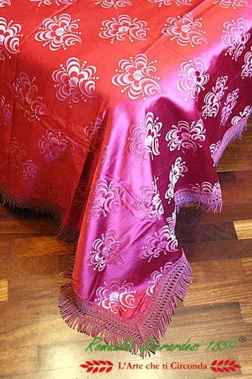 1950 Opificio Serico Rosso Granada Matrimoniale Seta