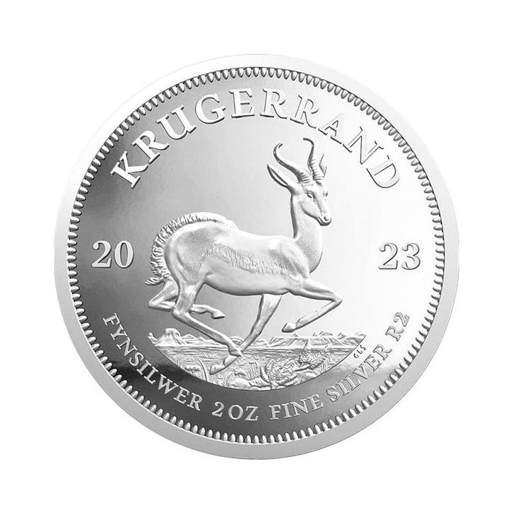 Zilveren Krugerrand proof 2023 2 troy ounce, Postzegels en Munten, Edelmetalen en Baren