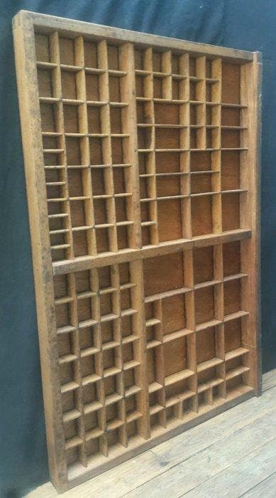 Wandrek - Staal, Hout - Casier Radiguet Paris, Antiek en Kunst, Antiek | Wandborden en Tegels