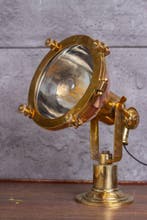 Copper & brass mini fox desk lamp - Bureaulamp - Staal,