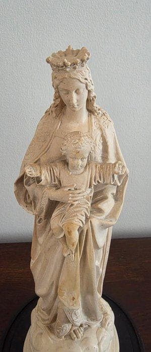Beeld - Maagd en Kind - 32 cm - Witstenen composiet -, Antiek en Kunst, Antiek | Boeken en Manuscripten