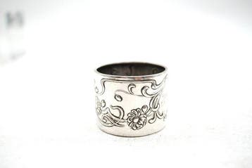 Servetring - .833 zilver - Art Nouveau, Antiek en Kunst