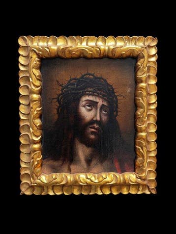 Spaanse school (XVII) - Cristo coronado de espinas