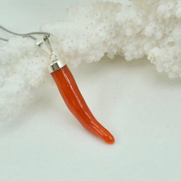 Koraal - Zilver, Zonder reservering - Ketting met hanger -