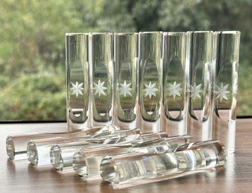Antique Magnificent French Cut Crystal Knife Holders. 19