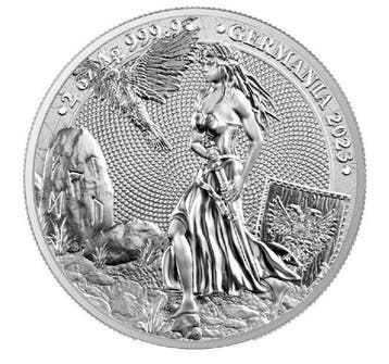Duitsland. 10 Mark 2023 Germania 2 oz With Certificate